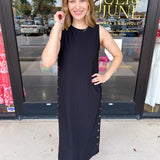 Casual Chic Midi Dress - Black-500 Midi-ENTRO-July & June Women's Fashion Boutique Located in San Antonio, Texas