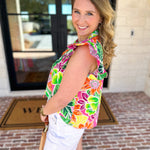 Take Me To The Tropics Blouse-200 Fashion Blouses-FATE-July & June Women's Fashion Boutique Located in San Antonio, Texas