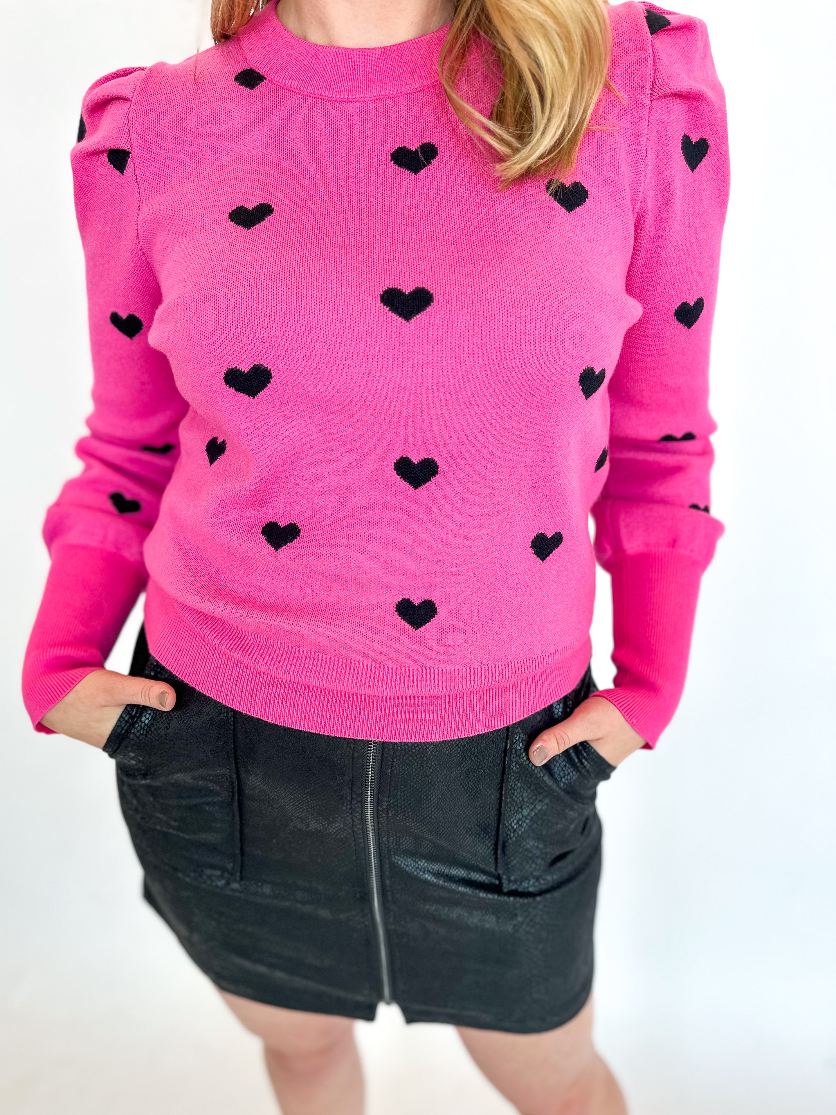 Queen Of Hearts Sweater-230 Sweaters/Cardis-GILLI CLOTHING-July & June Women's Fashion Boutique Located in San Antonio, Texas