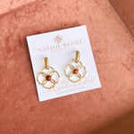 Natalie Wood - Botanic Drop Earrings - Sandstone-110 Jewelry & Hair-Natalie Wood-July & June Women's Fashion Boutique Located in San Antonio, Texas