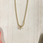 Natalie Wood - Midnight Tide Pendant Necklace - Gold/Pearl-110 Jewelry & Hair-Natalie Wood-July & June Women's Fashion Boutique Located in San Antonio, Texas