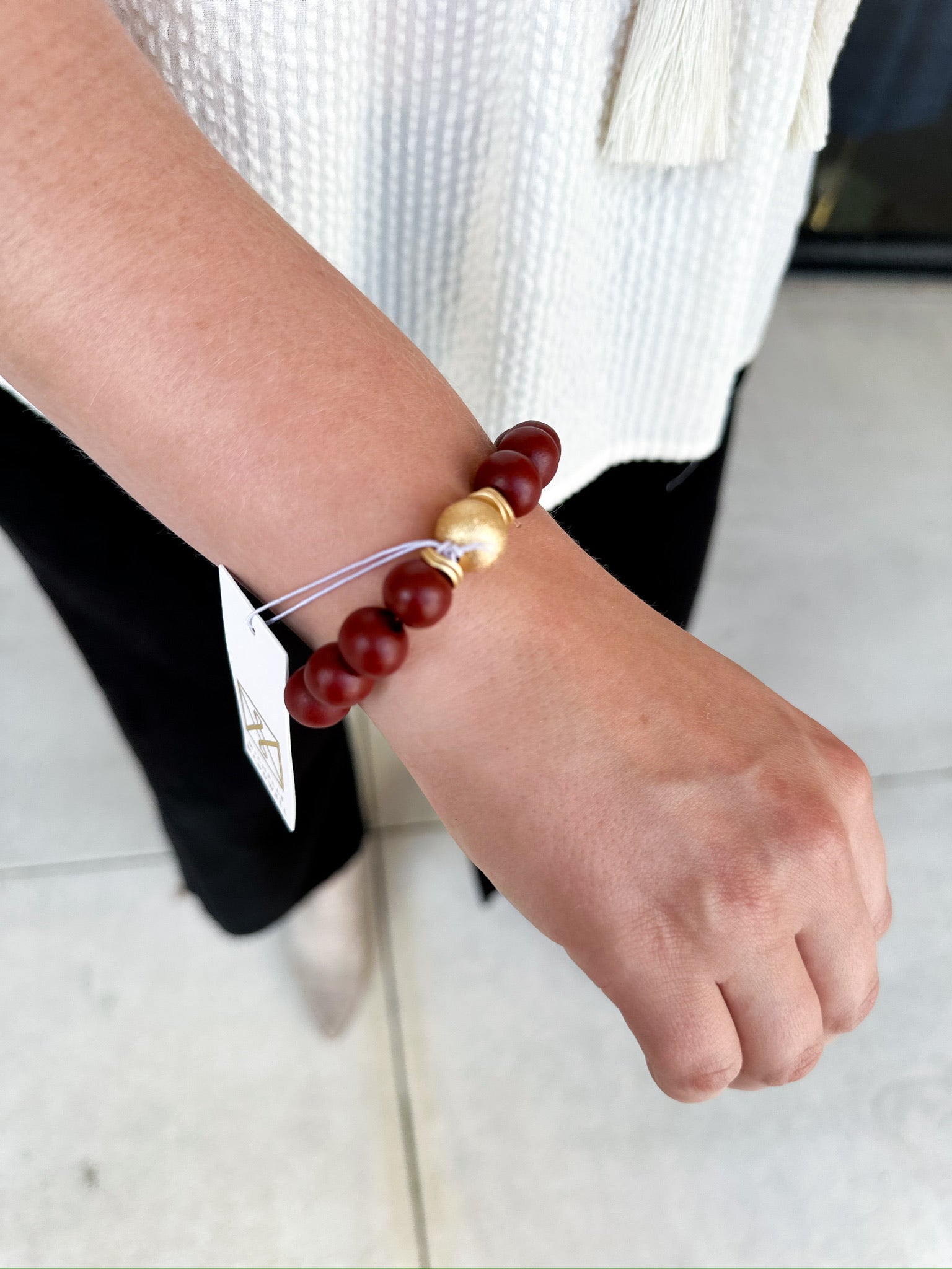 Michelle McDowell - Ryden Bracelet - Garnet-110 Jewelry & Hair-Michelle McDowell-July & June Women's Fashion Boutique Located in San Antonio, Texas