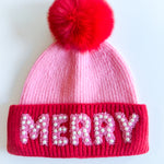 Merry Beanie W/ Pearls-130 Accessories-SHIRALEAH-July & June Women's Fashion Boutique Located in San Antonio, Texas