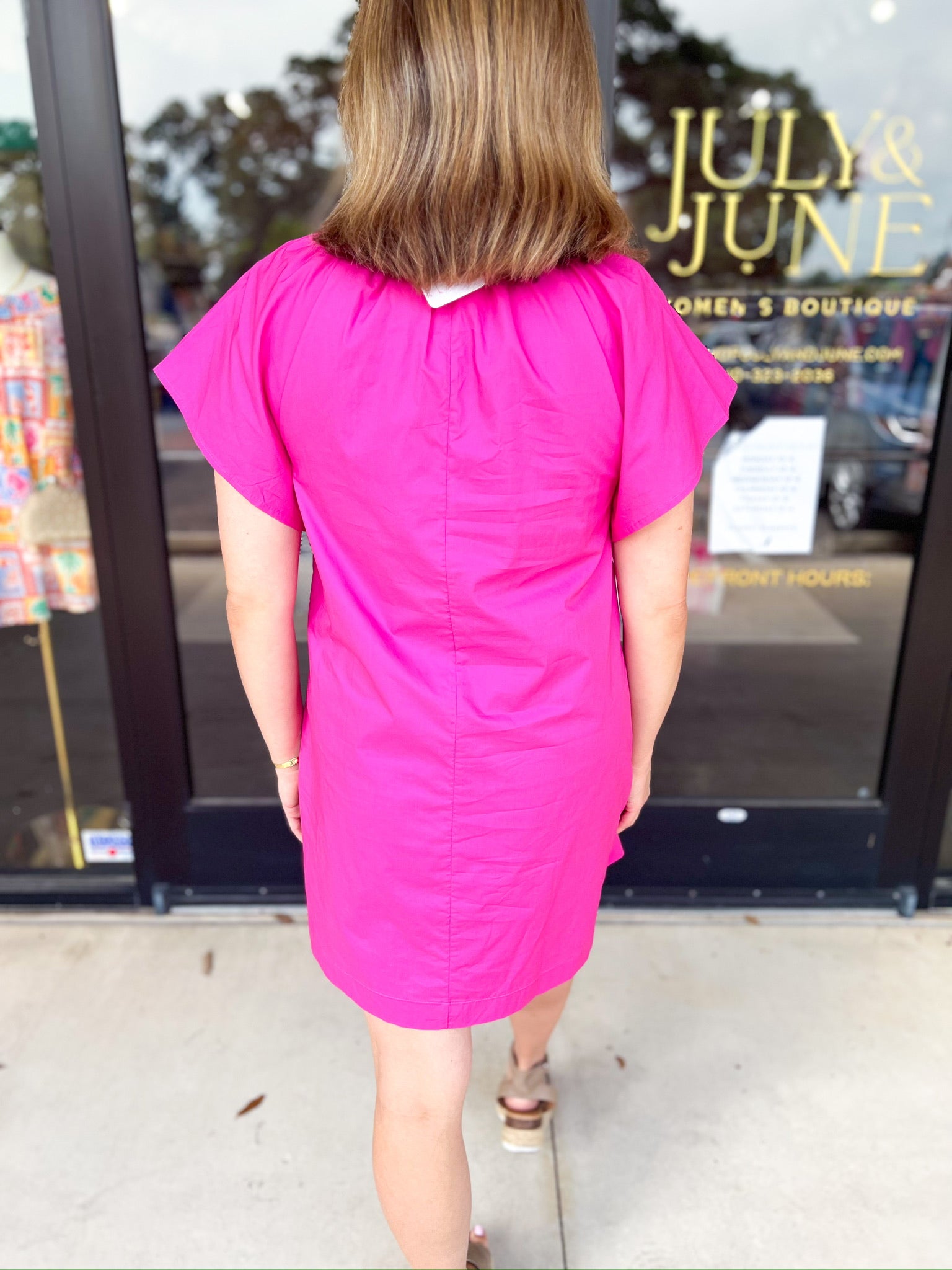 The Melinda Mini Dress - Pink-510 Mini-PINCH-July & June Women's Fashion Boutique Located in San Antonio, Texas