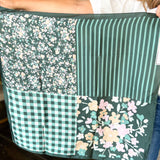 Floral Square Scarf - Green-130 ACCESSORIES-SHIRALEAH-July & June Women's Fashion Boutique Located in San Antonio, Texas