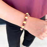 Michelle McDowell - Myles Bracelet - Garnet & Gold-110 Jewelry & Hair-Michelle McDowell-July & June Women's Fashion Boutique Located in San Antonio, Texas
