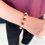Michelle McDowell - Myles Bracelet - Garnet & Gold-110 Jewelry & Hair-Michelle McDowell-July & June Women's Fashion Boutique Located in San Antonio, Texas