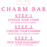Charm Bar Experience - Bracelet Package - 1 Chain & 5 Charms-July & June Women's Boutique-July & June Women's Fashion Boutique Located in San Antonio, Texas