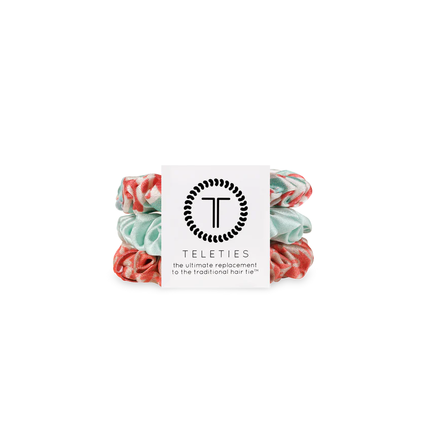 Teleties - Small Scrunchie - Calming Coral-110 Jewelry & Hair-Teleties-July & June Women's Fashion Boutique Located in San Antonio, Texas