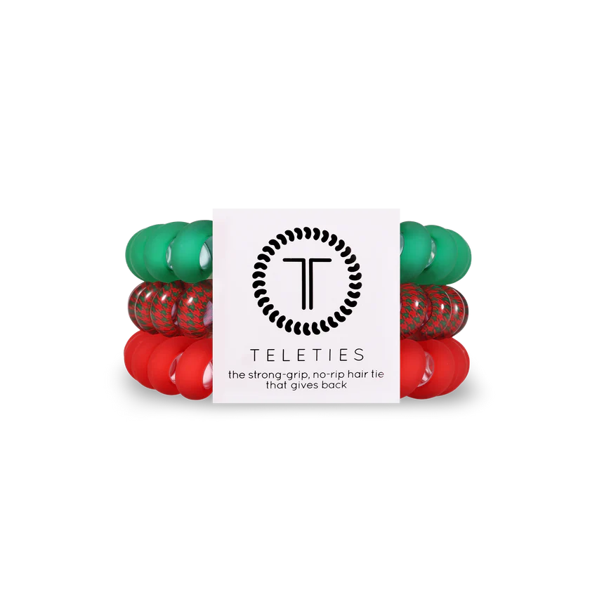 Teleties - Large - Classy Christmas-110 Jewelry & Hair-Teleties-July & June Women's Fashion Boutique Located in San Antonio, Texas
