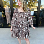 The Wrenlee Mini Dress - Chocolate Brown-510 Mini-POLOGRAM-July & June Women's Fashion Boutique Located in San Antonio, Texas