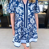 The Layla Mini Dress - Navy-510 Mini-ENTRO-July & June Women's Fashion Boutique Located in San Antonio, Texas