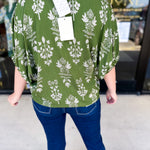 The Frankie Blouse - Olive-200 Fashion Blouses-ENTRO-July & June Women's Fashion Boutique Located in San Antonio, Texas