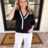 The Go-To Girl Sweater Top - Black-230 Sweaters/Cardis-ENTRO-July & June Women's Fashion Boutique Located in San Antonio, Texas