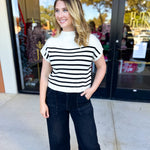 Pink Friday Doorbuster - Mock Neck Knit Sweater Top - Ivory - IN STORE-PINK FRIDAY DOORBUSTERS-BLU PEPPER-July & June Women's Fashion Boutique Located in San Antonio, Texas