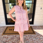 Pink Prep Mini Dress-510 Mini-TCEC-July & June Women's Fashion Boutique Located in San Antonio, Texas