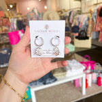Natalie Wood - Radiant Huggie Earrings in Silver-110 Jewelry & Hair-Natalie Wood-July & June Women's Fashion Boutique Located in San Antonio, Texas