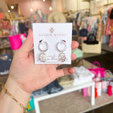 Natalie Wood - Radiant Huggie Earrings in Silver-110 Jewelry & Hair-Natalie Wood-July & June Women's Fashion Boutique Located in San Antonio, Texas