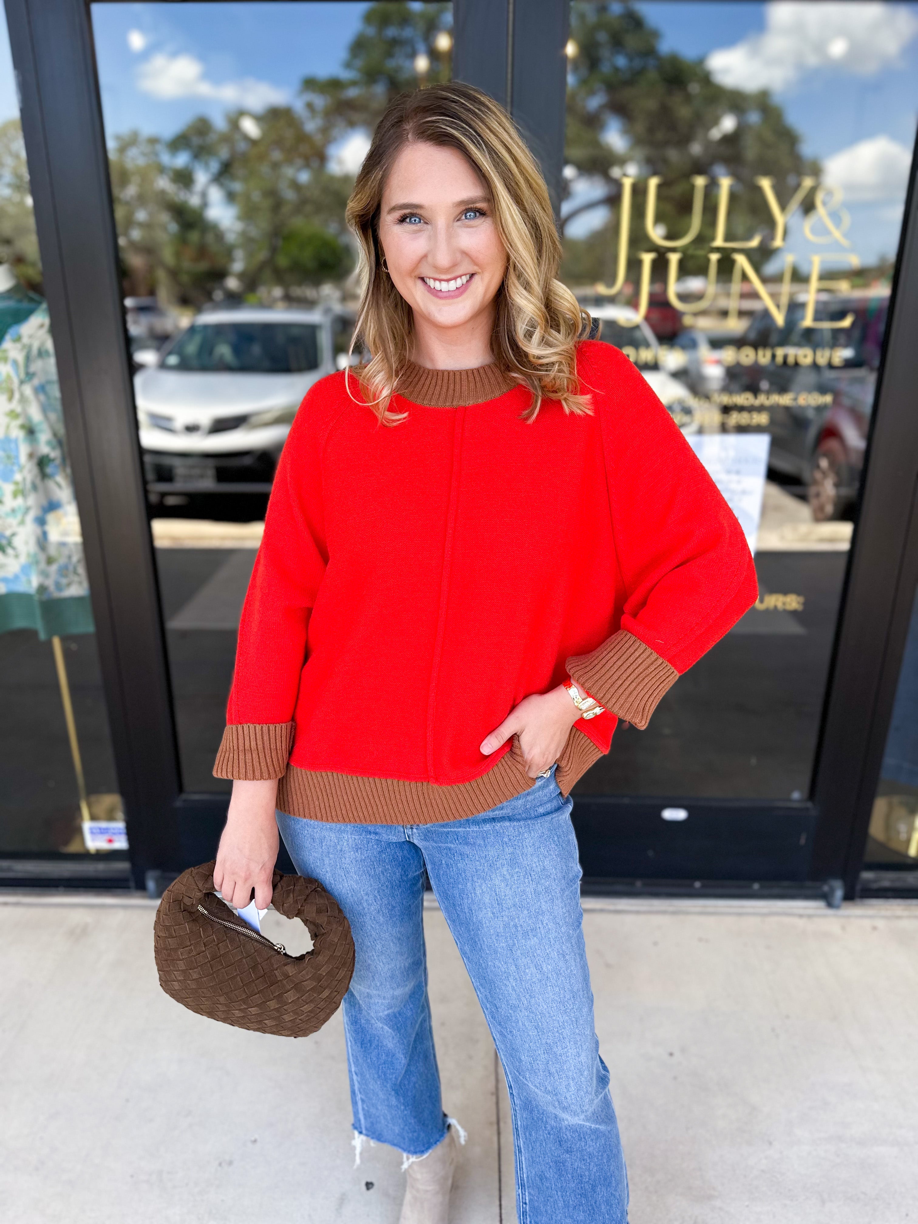 The Ranch Sweater-230 Sweaters/Cardis-ENTRO-July & June Women's Fashion Boutique Located in San Antonio, Texas