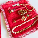 Elle Jewelry Roll - Red-140 Gifts + Home-SHIRALEAH-July & June Women's Fashion Boutique Located in San Antonio, Texas