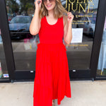 The Summertime Savvy Midi Dress - Red-500 Midi-SKIES ARE BLUE-July & June Women's Fashion Boutique Located in San Antonio, Texas