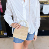 Pearl & Straw Purse-130 Accessories-SHIRALEAH-July & June Women's Fashion Boutique Located in San Antonio, Texas