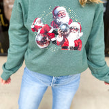 Santa Disco Pullover Jacket-230 Sweaters/Cardis-Small Town Society-July & June Women's Fashion Boutique Located in San Antonio, Texas