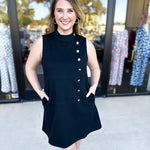 THML - Black Chic Mini Dress-510 Mini-THML-July & June Women's Fashion Boutique Located in San Antonio, Texas