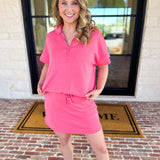 Weekend Traveler Skort Set - Pink-300 Athleisure/Lounge-RAE MODE-July & June Women's Fashion Boutique Located in San Antonio, Texas