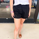 Upscale Shorts - Black-410 Shorts/Skirts-ENTRO-July & June Women's Fashion Boutique Located in San Antonio, Texas