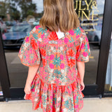 The Carrie Floral Print Mini Dress-510 Mini-OLIVACEOUS-July & June Women's Fashion Boutique Located in San Antonio, Texas