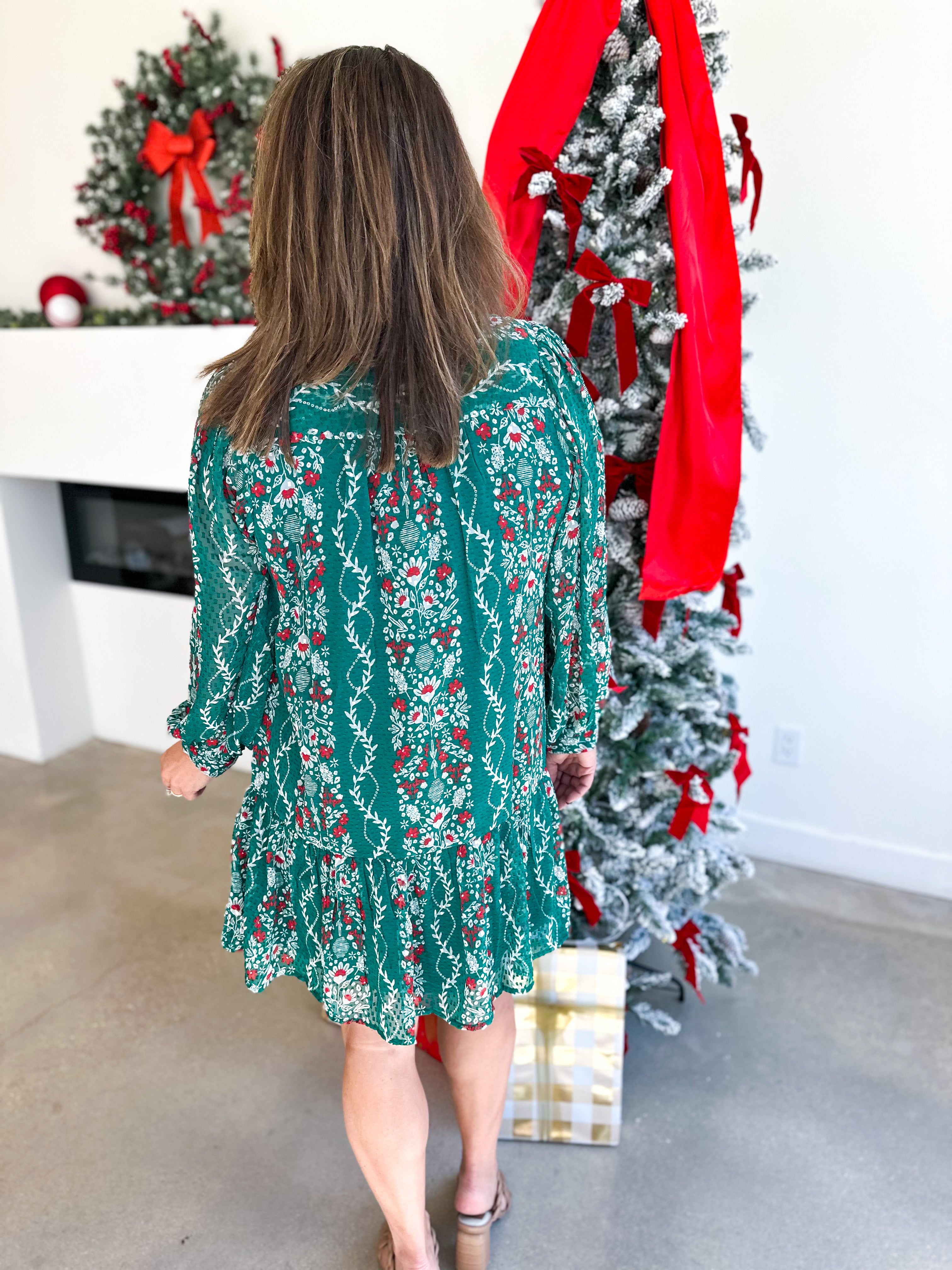 Mary Square - Natasha Ivy Green Mini Dress-510 Mini-MARY SQUARE-July & June Women's Fashion Boutique Located in San Antonio, Texas