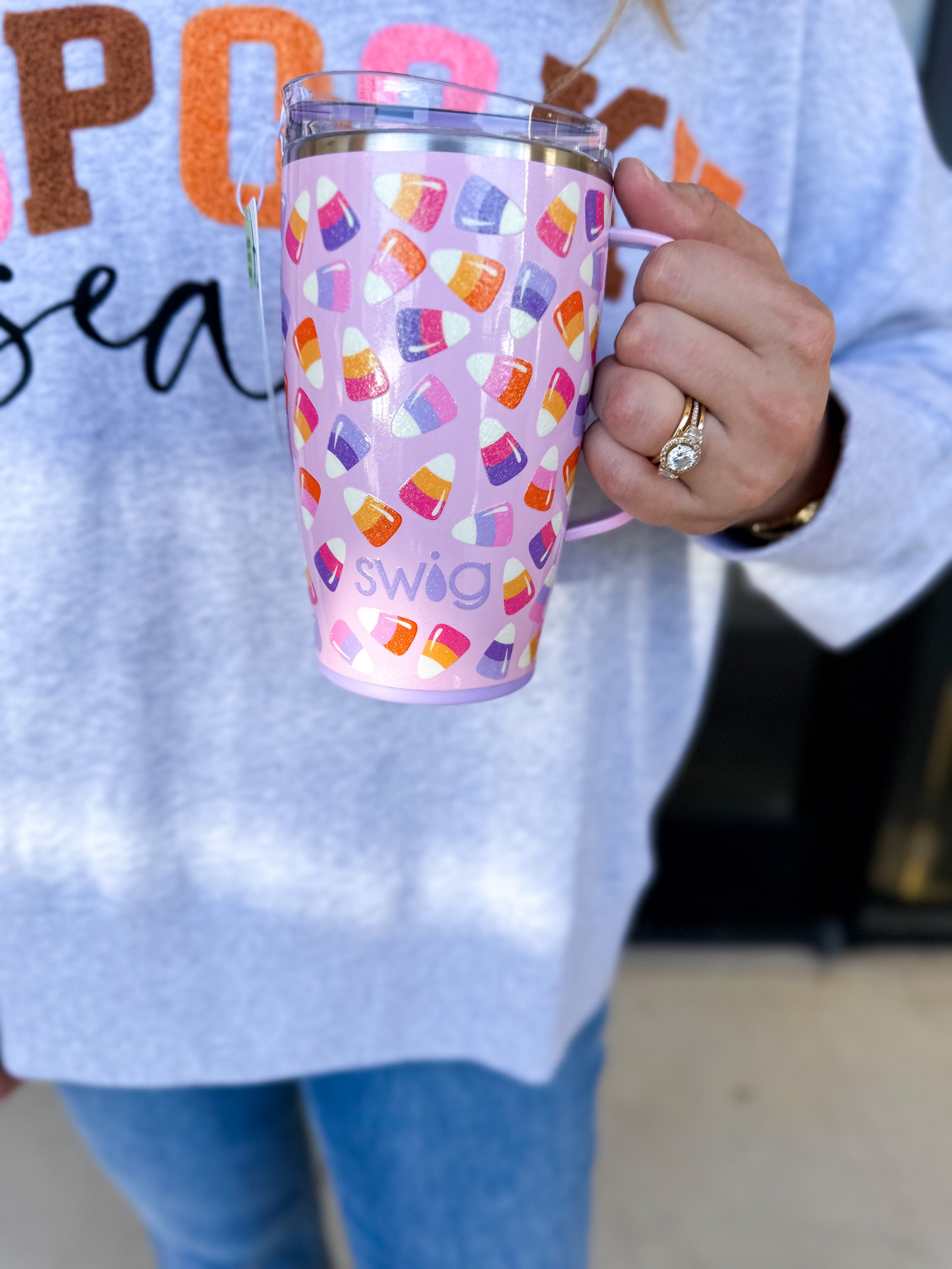 SWIG - Candy Corn Travel Mug 18oz-140 Gifts + Home-SWIG-July & June Women's Fashion Boutique Located in San Antonio, Texas