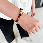 Michelle McDowell - Nori Bracelet - Garnet & Black-110 Jewelry & Hair-Michelle McDowell-July & June Women's Fashion Boutique Located in San Antonio, Texas