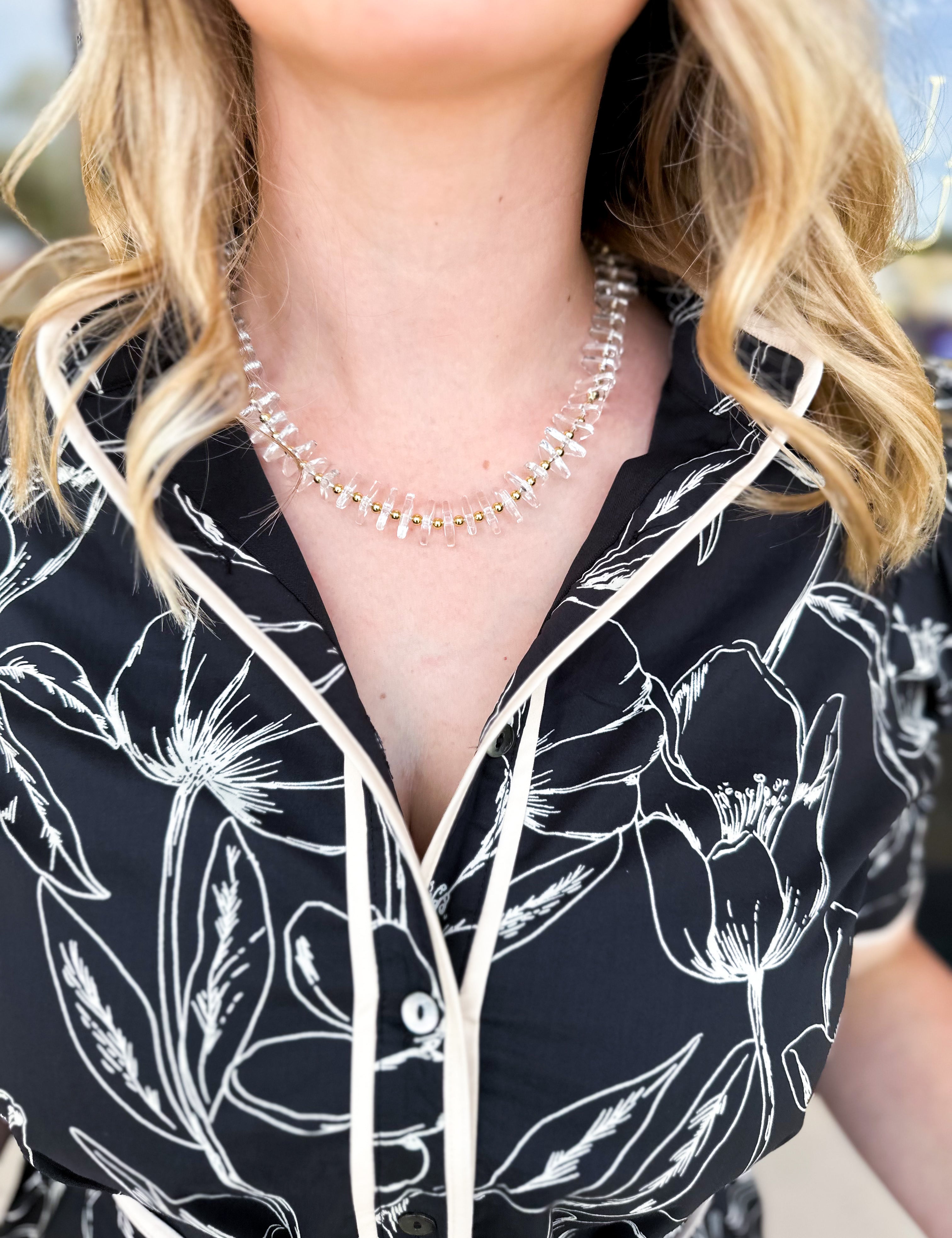 Treasure Jewels - Clearly The Best Beaded Necklace-110 Jewelry & Hair-Treasure Jewels-July & June Women's Fashion Boutique Located in San Antonio, Texas