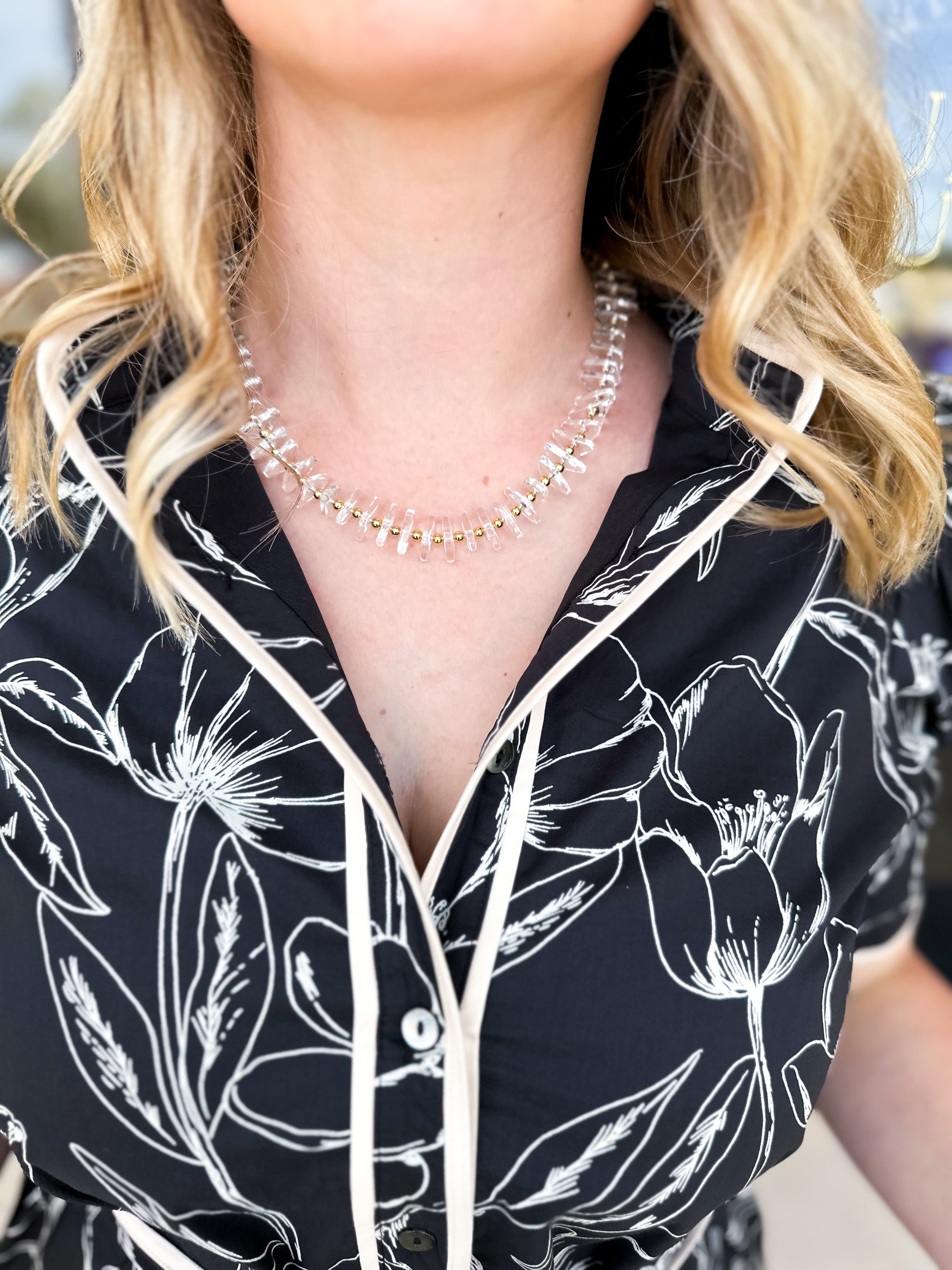Treasure Jewels - Clearly The Best Beaded Necklace-110 Jewelry & Hair-Treasure Jewels-July & June Women's Fashion Boutique Located in San Antonio, Texas