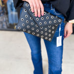 Ramona Gromet Crossbody Bag - Black-130 ACCESSORIES-Moda Luxe-July & June Women's Fashion Boutique Located in San Antonio, Texas