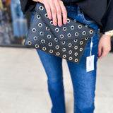 Ramona Gromet Crossbody Bag - Black-130 ACCESSORIES-Moda Luxe-July & June Women's Fashion Boutique Located in San Antonio, Texas