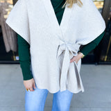 THML - Chic Knit Cardigan Wrap - Cream-230 Sweaters/Cardis-THML-July & June Women's Fashion Boutique Located in San Antonio, Texas