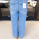 Vervet High Rise Cropped Wide Leg Jeans-400 Pants-VEVERT BY FLYING MONKEY-July & June Women's Fashion Boutique Located in San Antonio, Texas