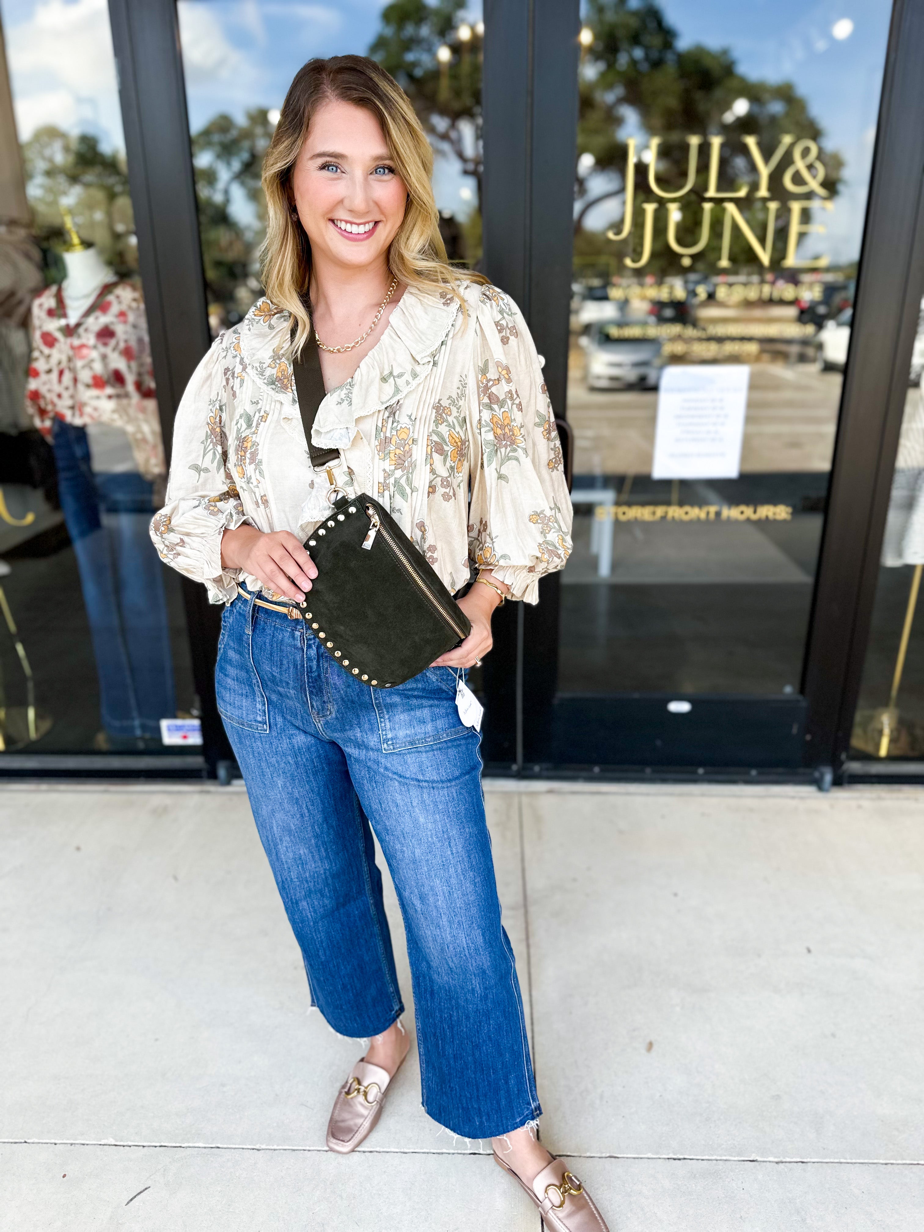 The Kirsten Blouse - Ivory-200 Fashion Blouses-ENTRO-July & June Women's Fashion Boutique Located in San Antonio, Texas