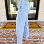 Vervet - High Rise Cropped Slim Wide Jeans-400 Pants-VEVERT BY FLYING MONKEY-July & June Women's Fashion Boutique Located in San Antonio, Texas