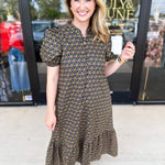Floral Preppy Midi Dress-500 Midi-ENTRO-July & June Women's Fashion Boutique Located in San Antonio, Texas