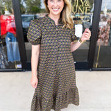 Floral Preppy Midi Dress-500 Midi-ENTRO-July & June Women's Fashion Boutique Located in San Antonio, Texas