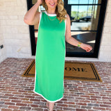 The Casual Cutie Midi Dress - Kelly Green-500 Midi-ENTRO-July & June Women's Fashion Boutique Located in San Antonio, Texas