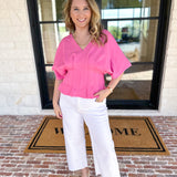 Elevated Chic Top - Pink-200 Fashion Blouses-ENTRO-July & June Women's Fashion Boutique Located in San Antonio, Texas