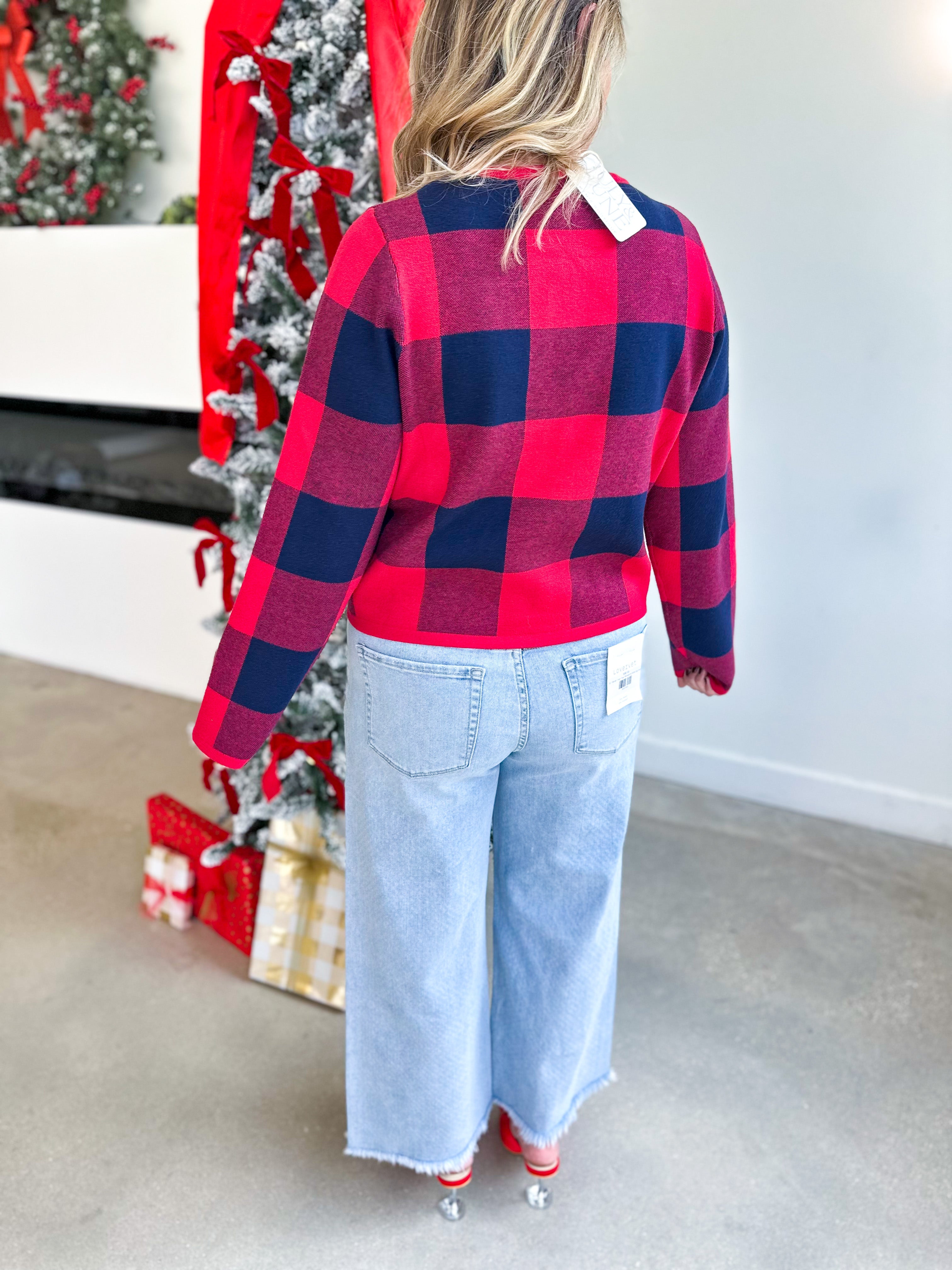 The Kat Cardigan - Red-230 Sweaters/Cardis-ENTRO-July & June Women's Fashion Boutique Located in San Antonio, Texas