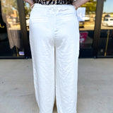 Chic Stain Trouser Pant - Cream-400 Pants-SKIES ARE BLUE-July & June Women's Fashion Boutique Located in San Antonio, Texas