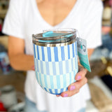 SWIG - Glacier Stripe Stemless Wine Cup-140 Gifts + Home-SWIG-July & June Women's Fashion Boutique Located in San Antonio, Texas