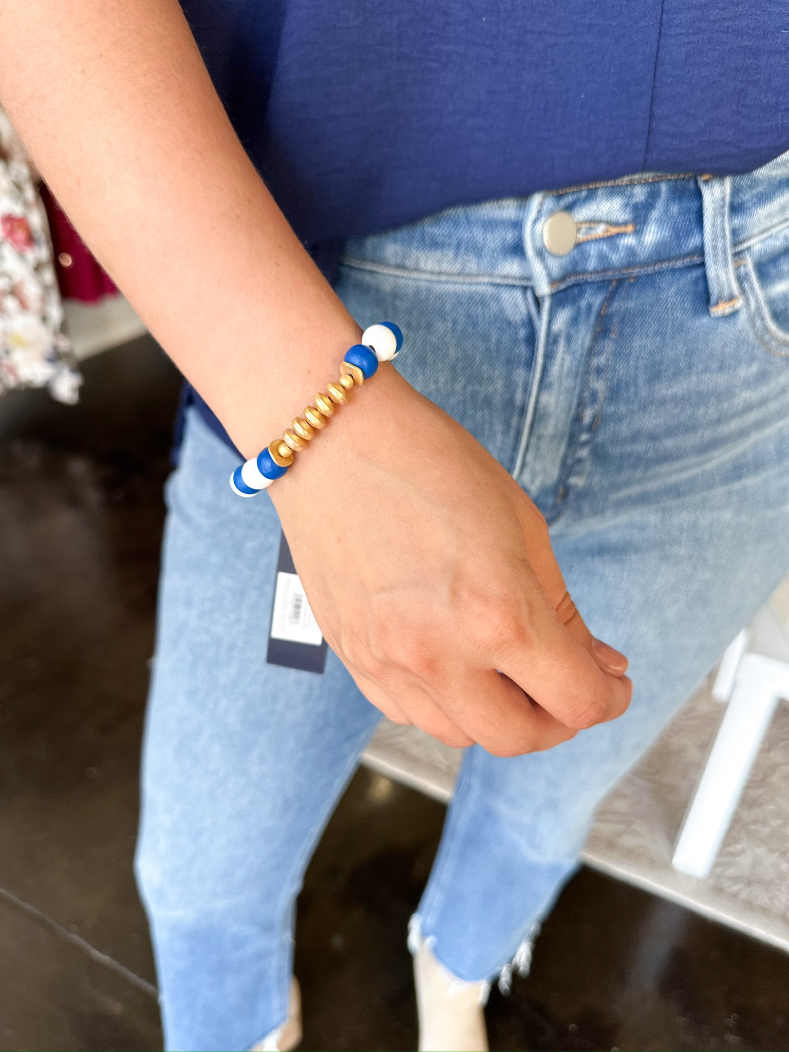 Michelle McDowell - Myles Bracelet - Blue & White-110 Jewelry & Hair-Michelle McDowell-July & June Women's Fashion Boutique Located in San Antonio, Texas